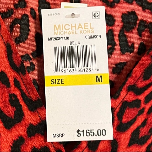 Michael Kors NWT Wildcat Smock Dress Sz M - Picture 9 of 9